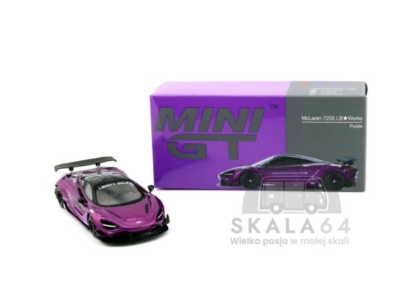 MINI GT McLaren 720S LB Works Purple LHD MGT00841-L MiniGT > MINI GT
